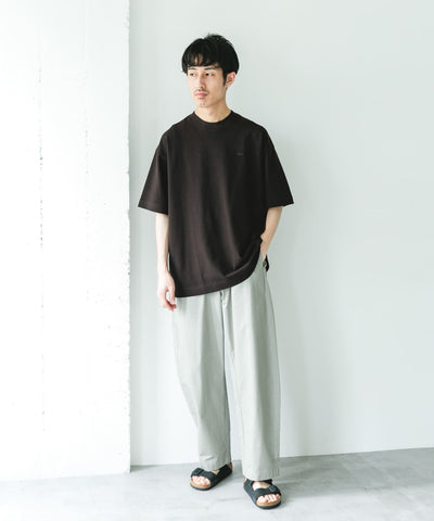 LACOSTE×DOORS　MOSS STITCH SHORT-SLEEVE T-SHIRTS / 鹿子布寬鬆短袖T恤