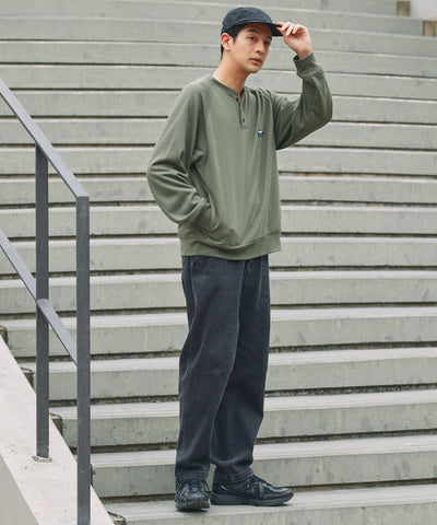 THE CRAFT CREW PRODUCTS / 11oz 厚磅亨利領領衫
