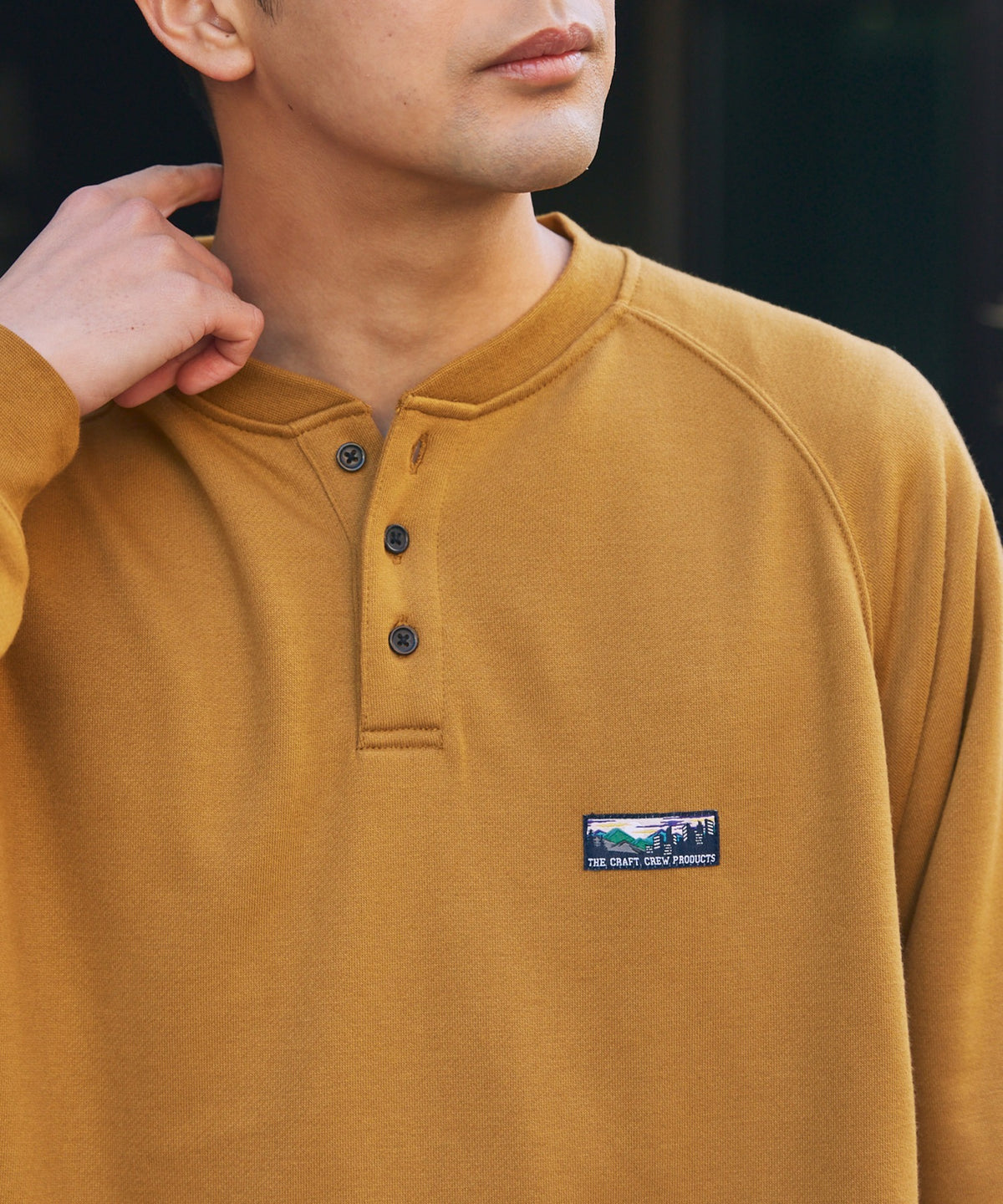 THE CRAFT CREW PRODUCTS / 11oz 厚磅 速乾 亨利領衫
