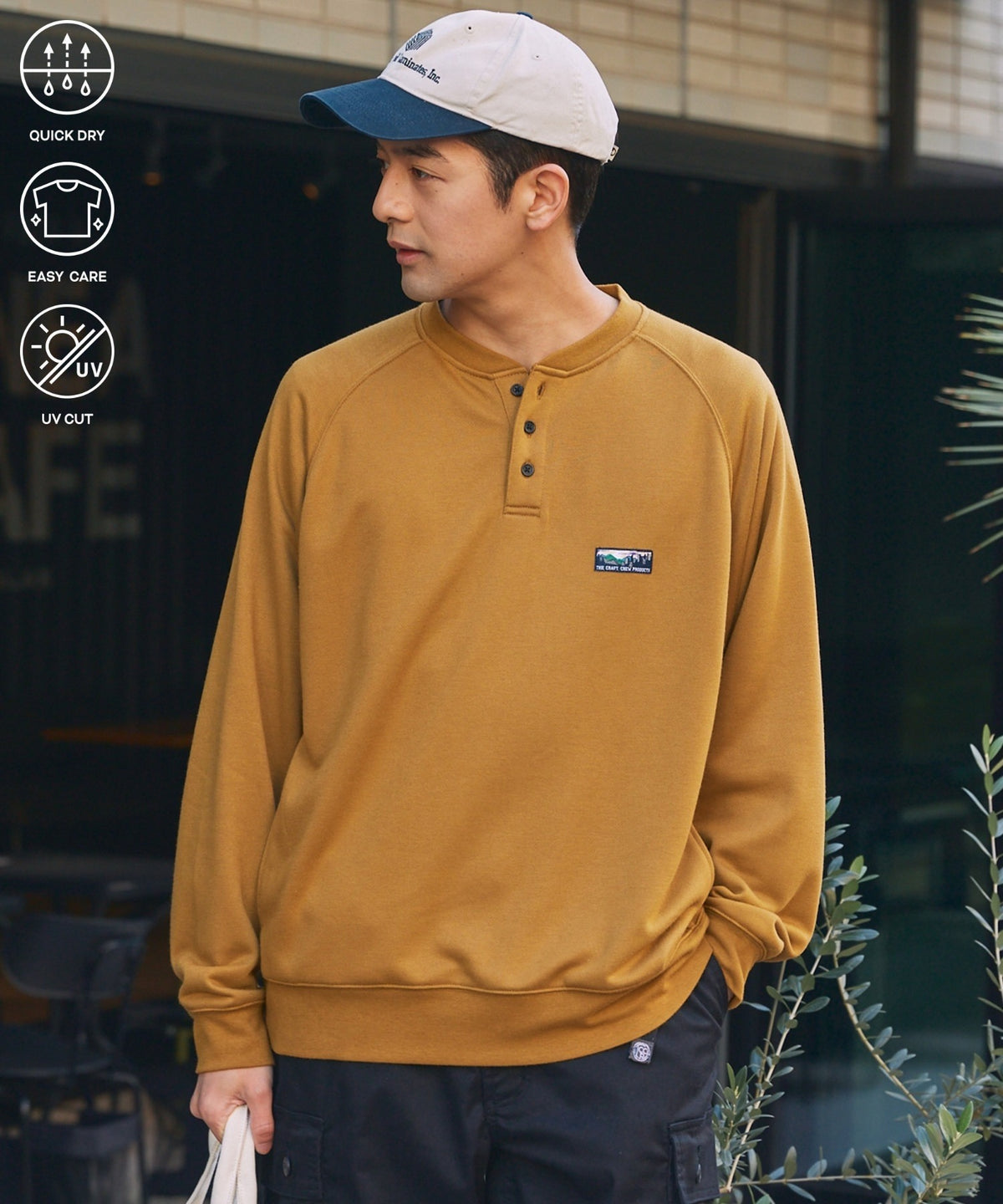 THE CRAFT CREW PRODUCTS / 11oz 厚磅 速乾 亨利領衫