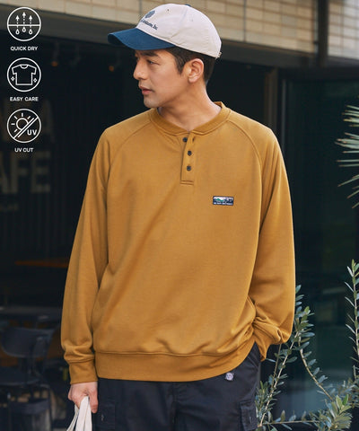 THE CRAFT CREW PRODUCTS / 11oz 厚磅 速乾 亨利領衫