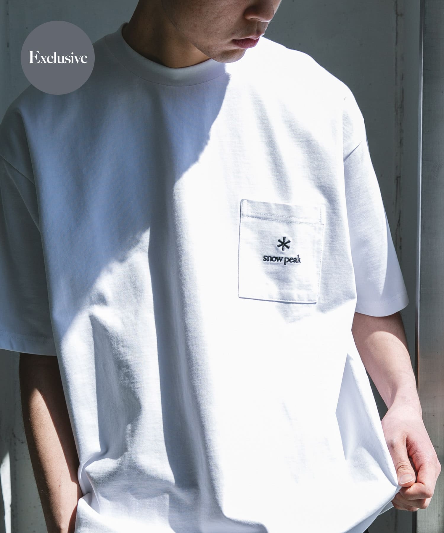 Snow Peak Apparel×DOORS　POCKET LOGO SHORT-SLEEVE T-SHIRTS / 口袋刺繡短袖T恤