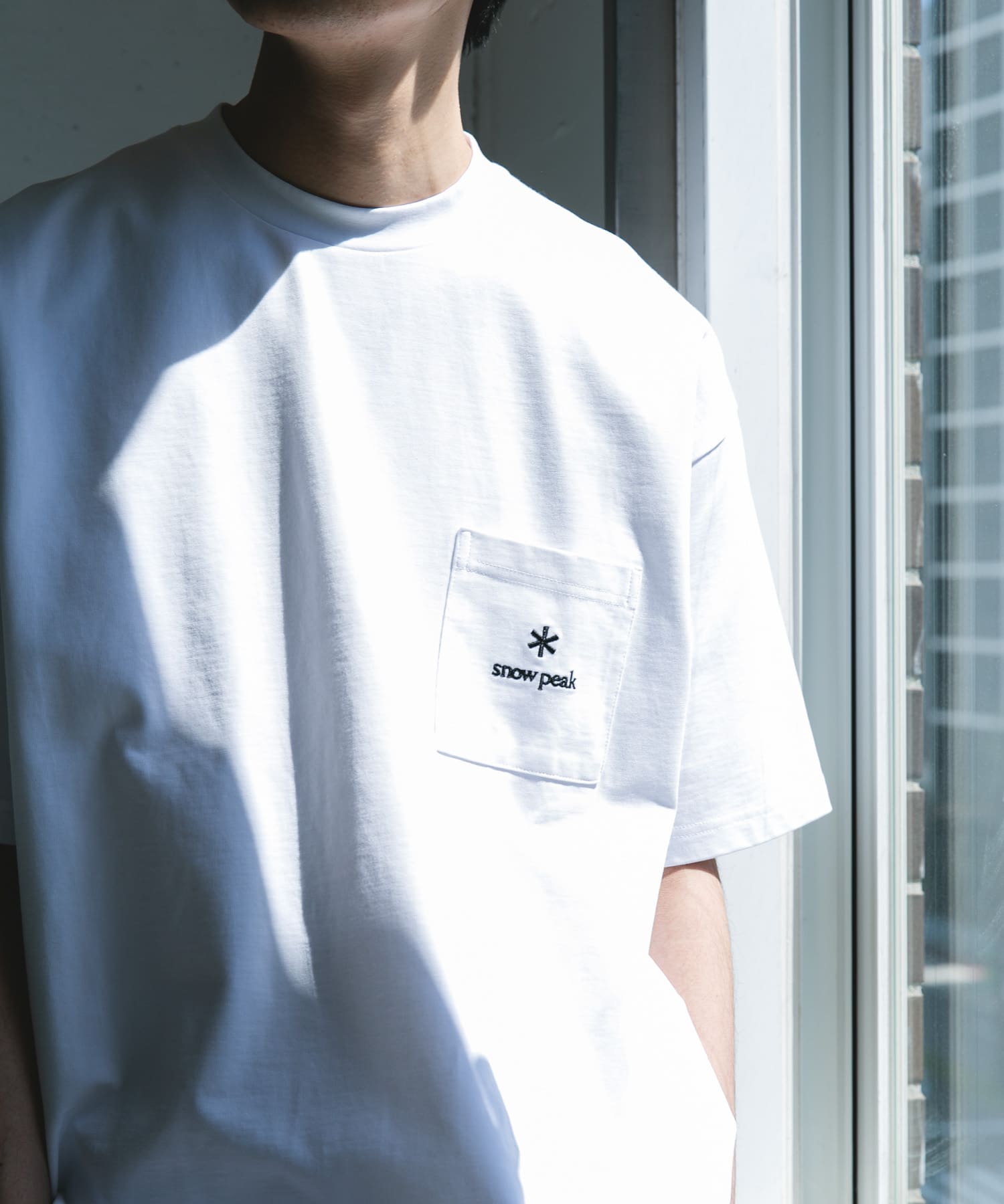 Snow Peak Apparel×DOORS　POCKET LOGO SHORT-SLEEVE T-SHIRTS / 口袋刺繡短袖T恤