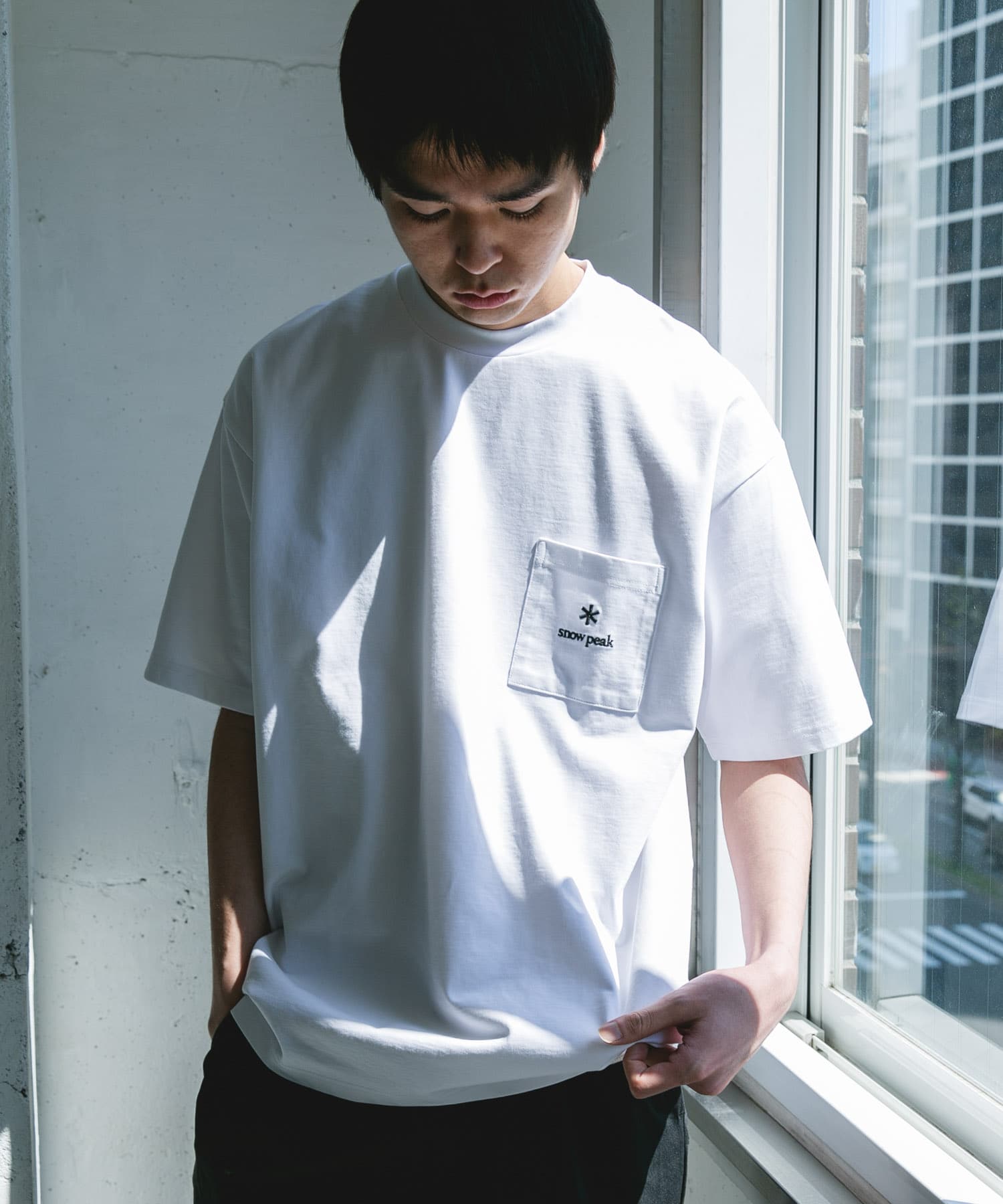 Snow Peak Apparel×DOORS　POCKET LOGO SHORT-SLEEVE T-SHIRTS / 口袋刺繡短袖T恤
