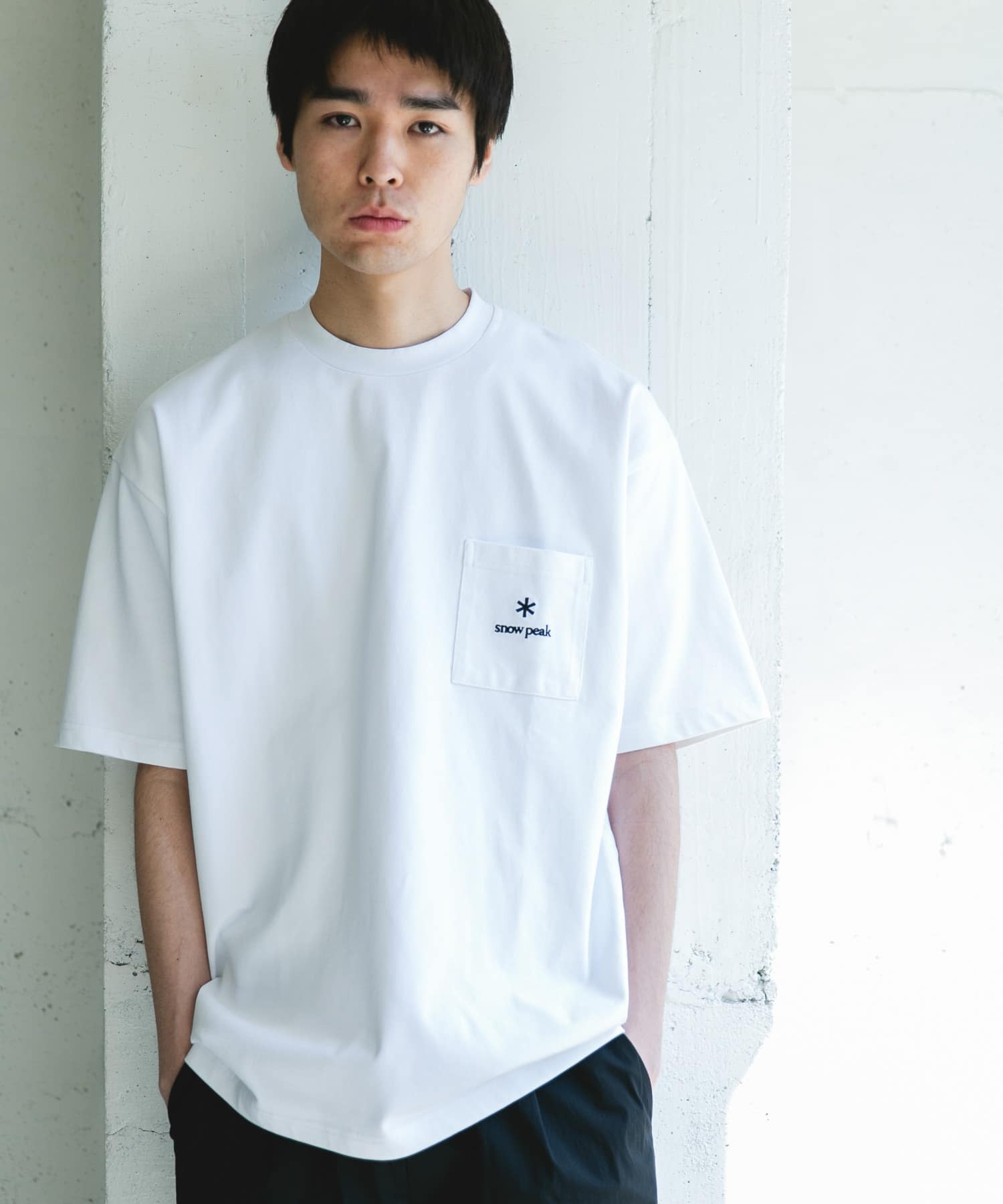 Snow Peak Apparel×DOORS　POCKET LOGO SHORT-SLEEVE T-SHIRTS / 口袋刺繡短袖T恤