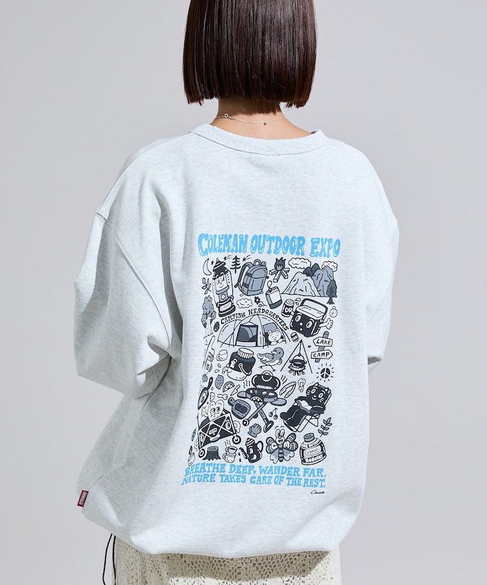 Coleman×Chocomoo×FREAK'S STORE  / OUTDOOR EXPO 聯名限定 圓領衫