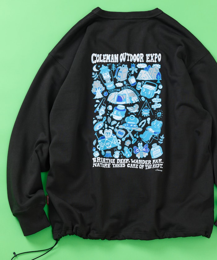 Coleman×Chocomoo×FREAK'S STORE  / OUTDOOR EXPO 聯名限定 圓領衫