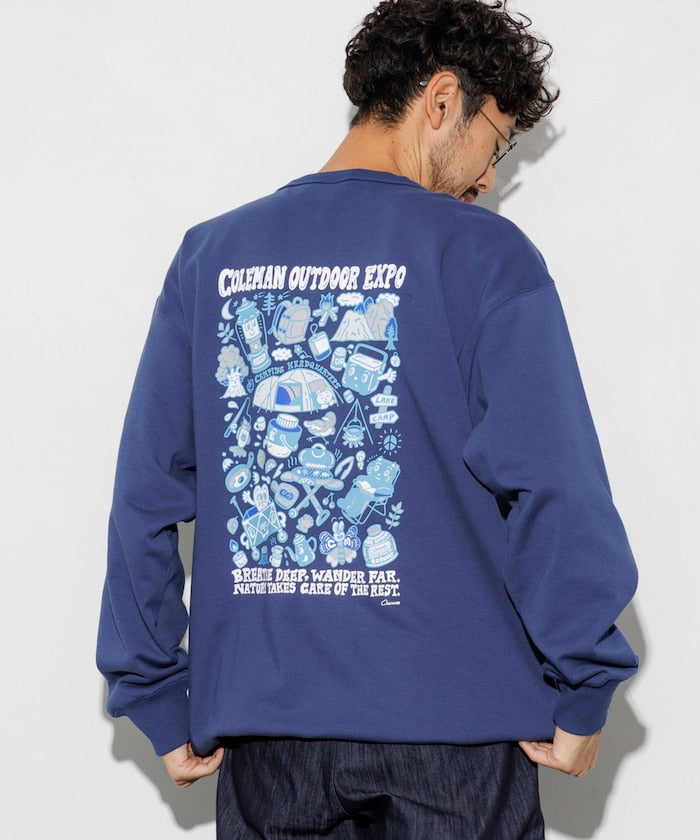 Coleman×Chocomoo×FREAK'S STORE  / OUTDOOR EXPO 聯名限定 圓領衫