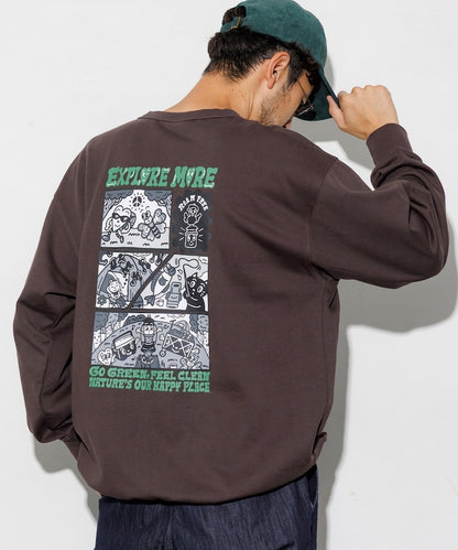 Coleman×Chocomoo×FREAK'S STORE / 4格漫畫 聯名限定 圓領衫