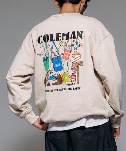 Coleman×matsui×FREAK'S STORE / 露營圖案 抽繩 圓領衫