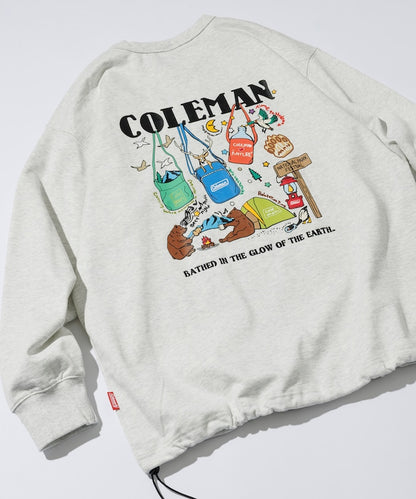 Coleman×matsui×FREAK'S STORE / 露營圖案 抽繩 圓領衫