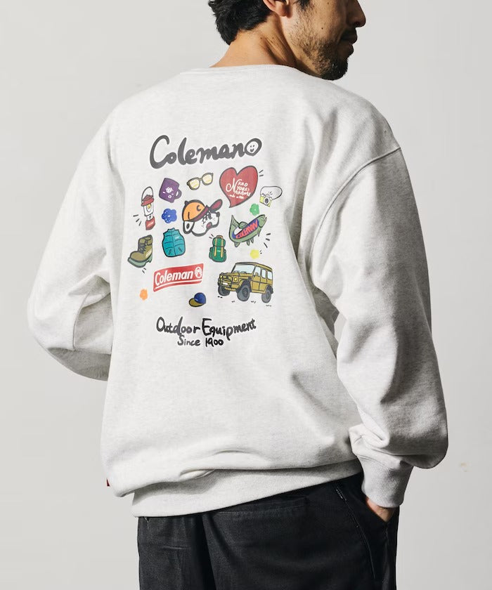 Coleman × kaoyorinakami / 戶外滿版圖案圓領衫（日本聯名限定）