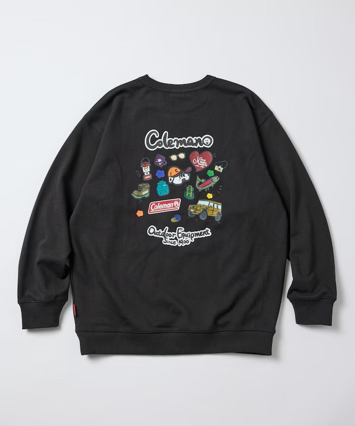 Coleman × kaoyorinakami / 戶外滿版圖案圓領衫（日本聯名限定）