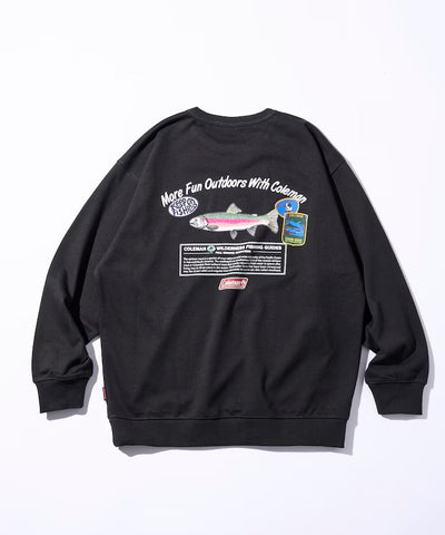 Coleman × FREAK'S STORE / 鱒魚釣具背印 圓領衫（日本聯名限定）