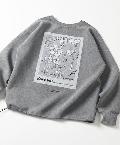 Kurt Wu × FREAK'S STORE / 泡棉針織 聯名 背後印花 圓領衫