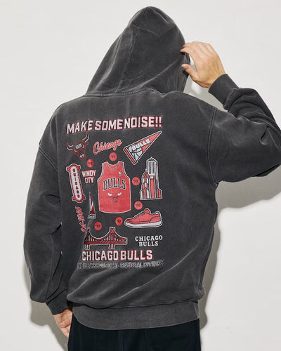 NBA × FREAK'S STORE / 球隊插畫背印 亨利領連帽衫（日本聯名限定）