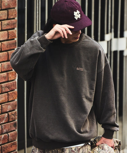 NAUTICA / 復古染製  重磅圓領衫