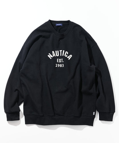NAUTICA / 弧形標誌圓領衫