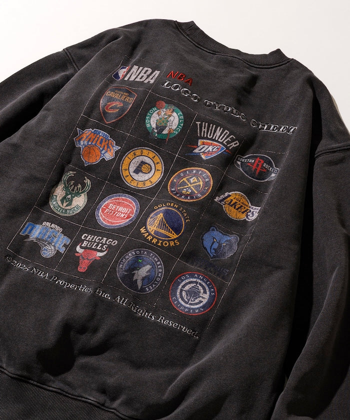 NBA x FREAK’S STORE / 隊徽貼紙圖案 圓領衫