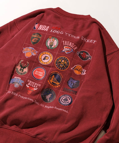NBA x FREAK’S STORE / 隊徽貼紙圖案 圓領衫