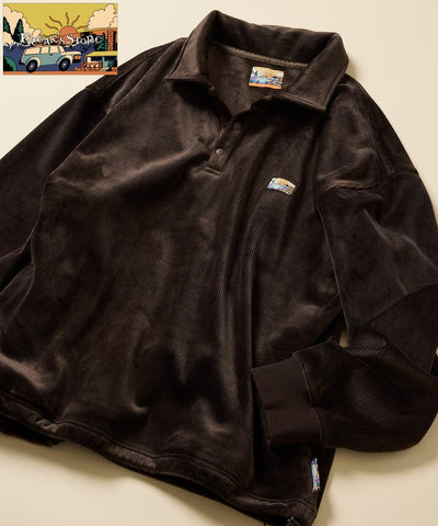 FREAK'S STORE / 寬鬆燈芯絨內刷毛 Polo衫