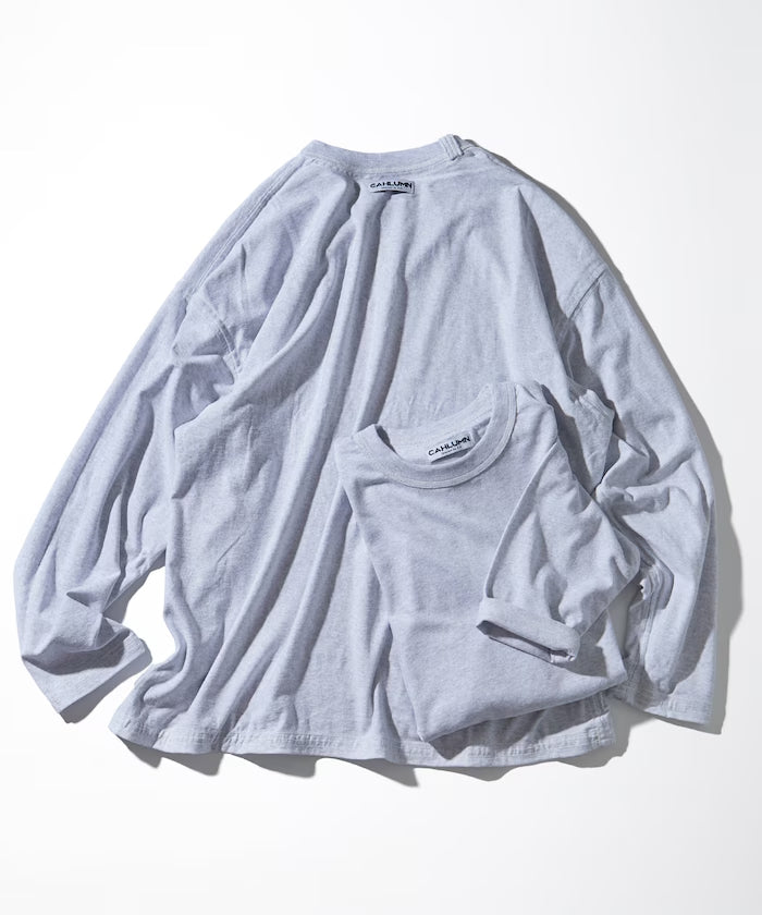 CAHLUMN 2-Pack Reversible Long Sleeve Tee / 一組2入 兩面穿長袖T恤