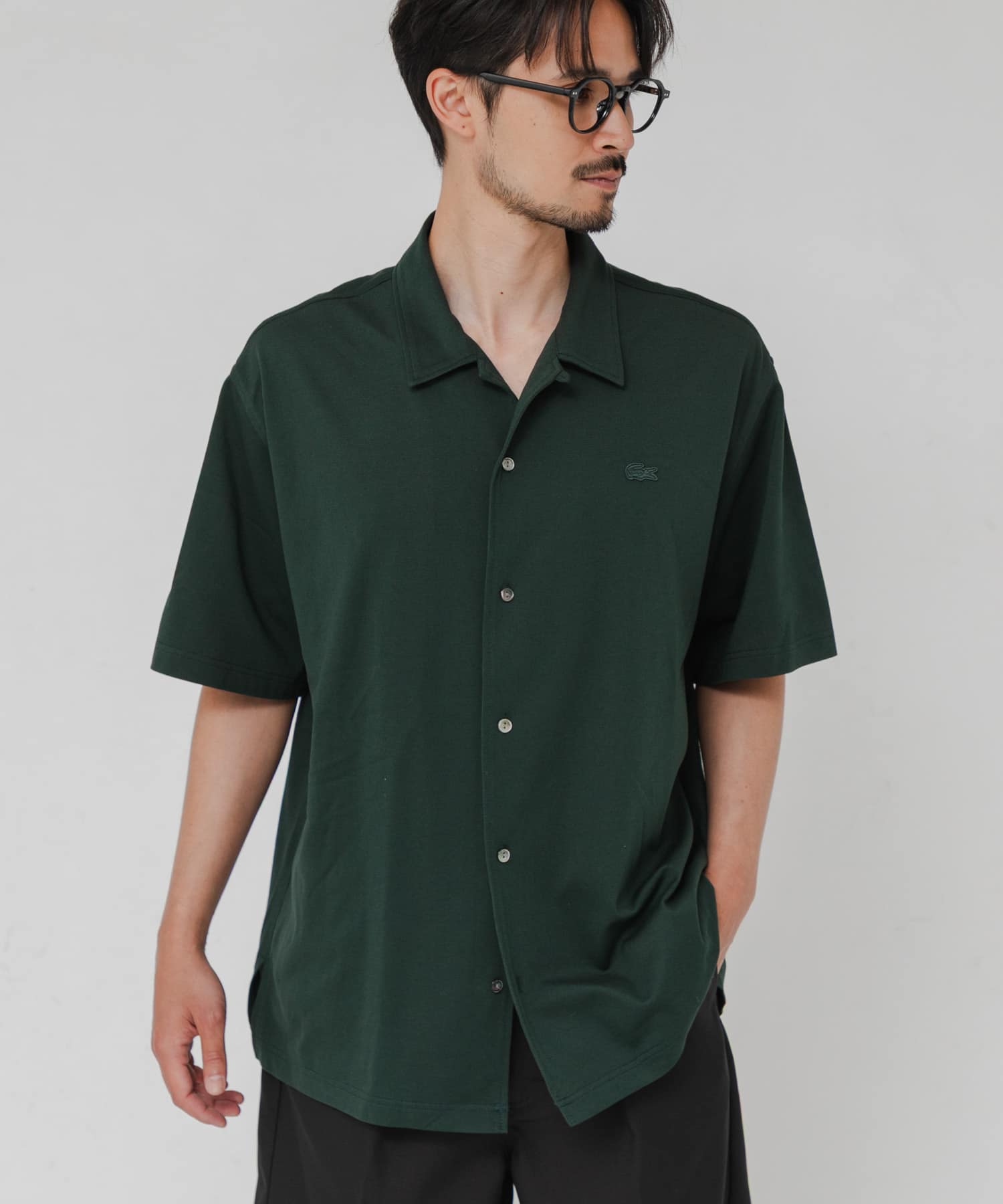 LACOSTE×URBAN RESEARCH　FUNCTIONAL PIQUE OP SHIRTS / 機能珠地開領襯衫