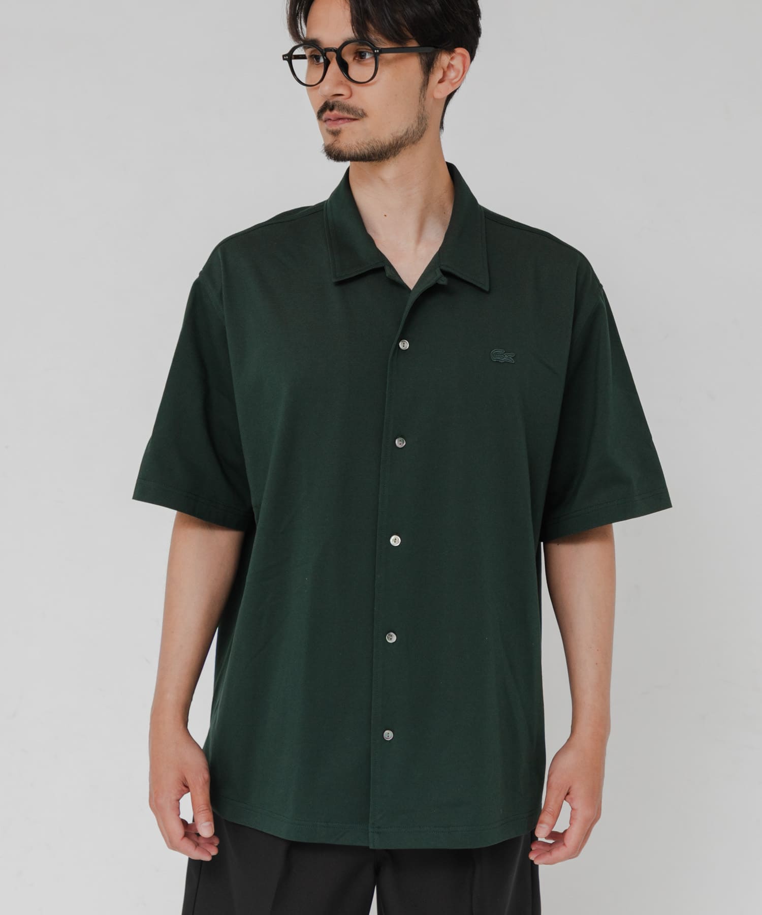 LACOSTE×URBAN RESEARCH　FUNCTIONAL PIQUE OP SHIRTS / 機能珠地開領襯衫
