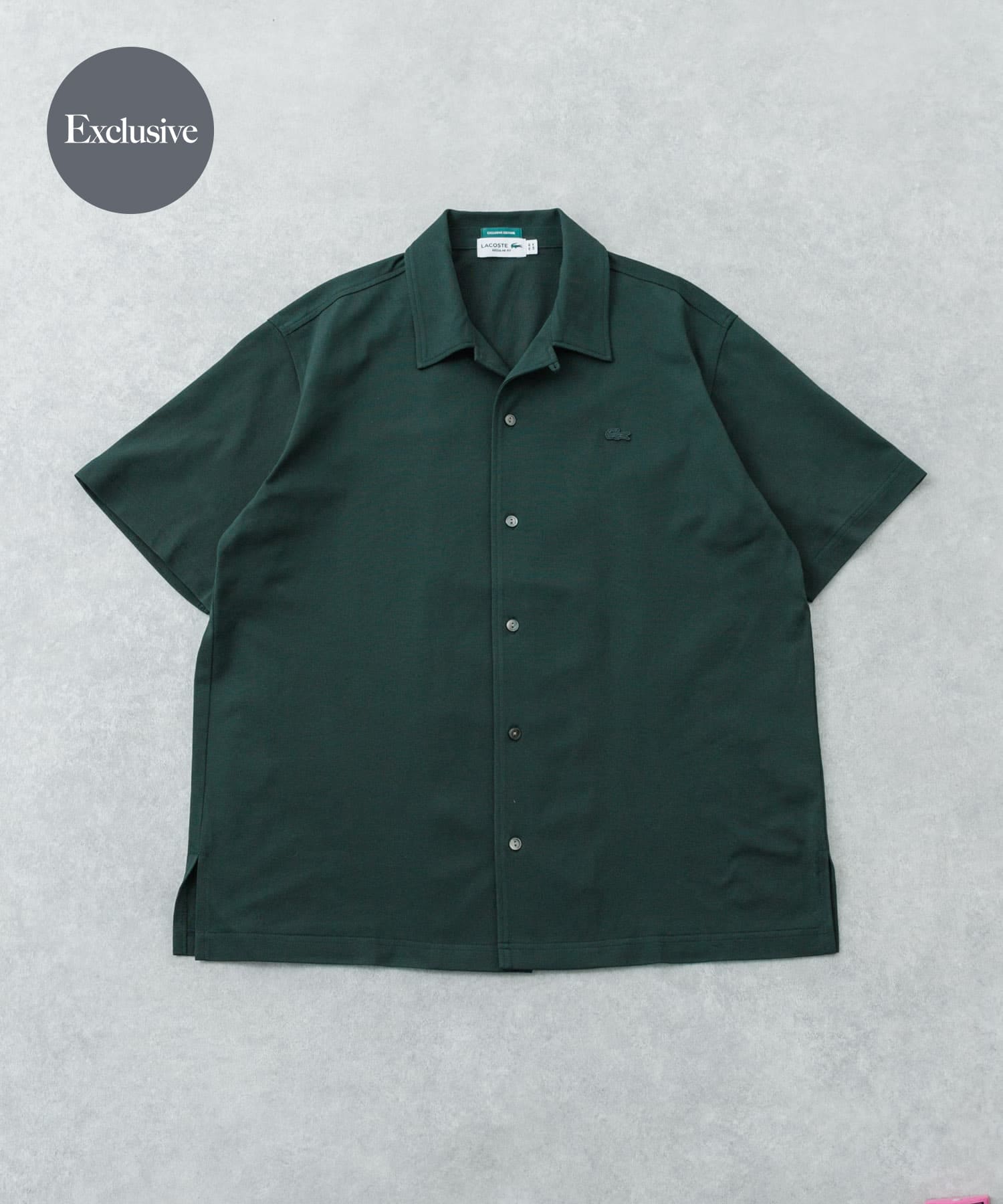 LACOSTE×URBAN RESEARCH　FUNCTIONAL PIQUE OP SHIRTS / 機能珠地開領襯衫
