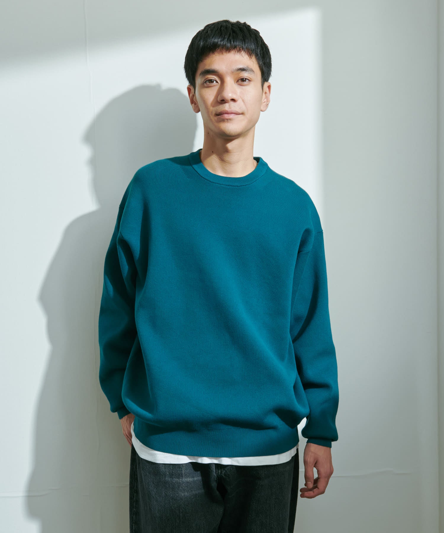 URBAN RESEARCH / UR TECH Renew Knit 輕量機能圓領針織衫