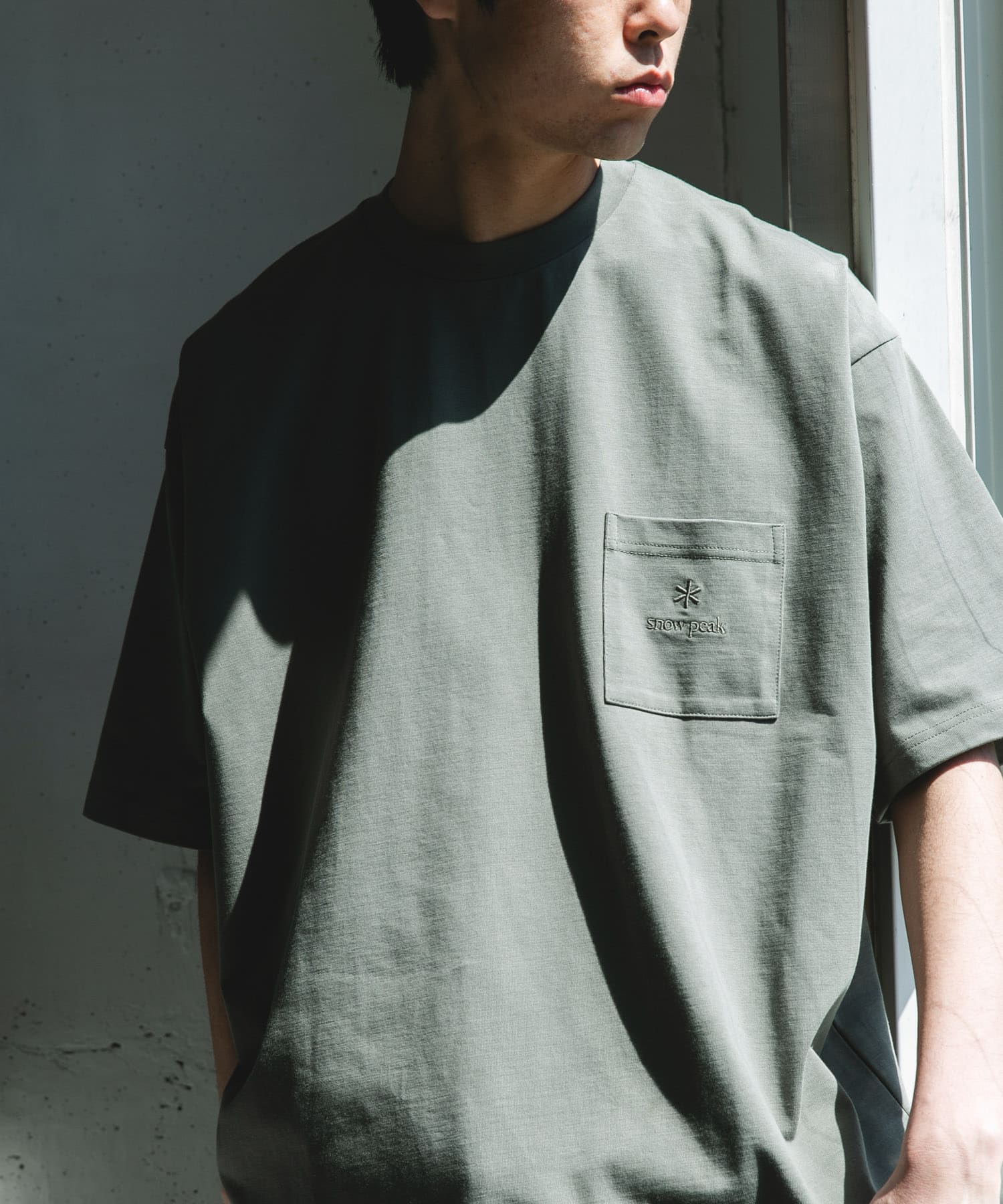Snow Peak Apparel×DOORS　POCKET LOGO SHORT-SLEEVE T-SHIRTS / 口袋刺繡短袖T恤