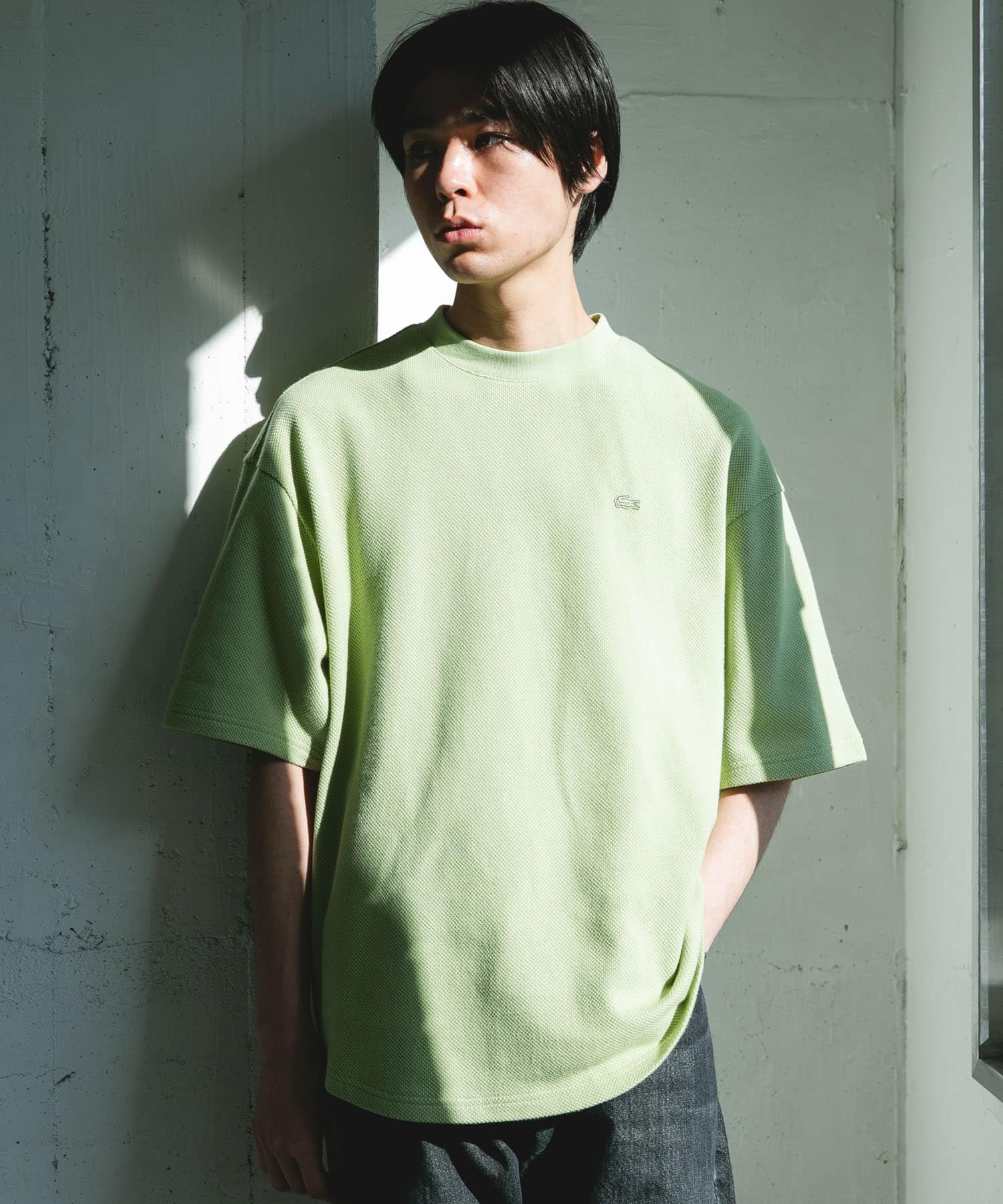 LACOSTE×DOORS　THICK PIQUE ROUND SHORT-SLEEVE / 厚磅鹿子布圓領短袖T恤