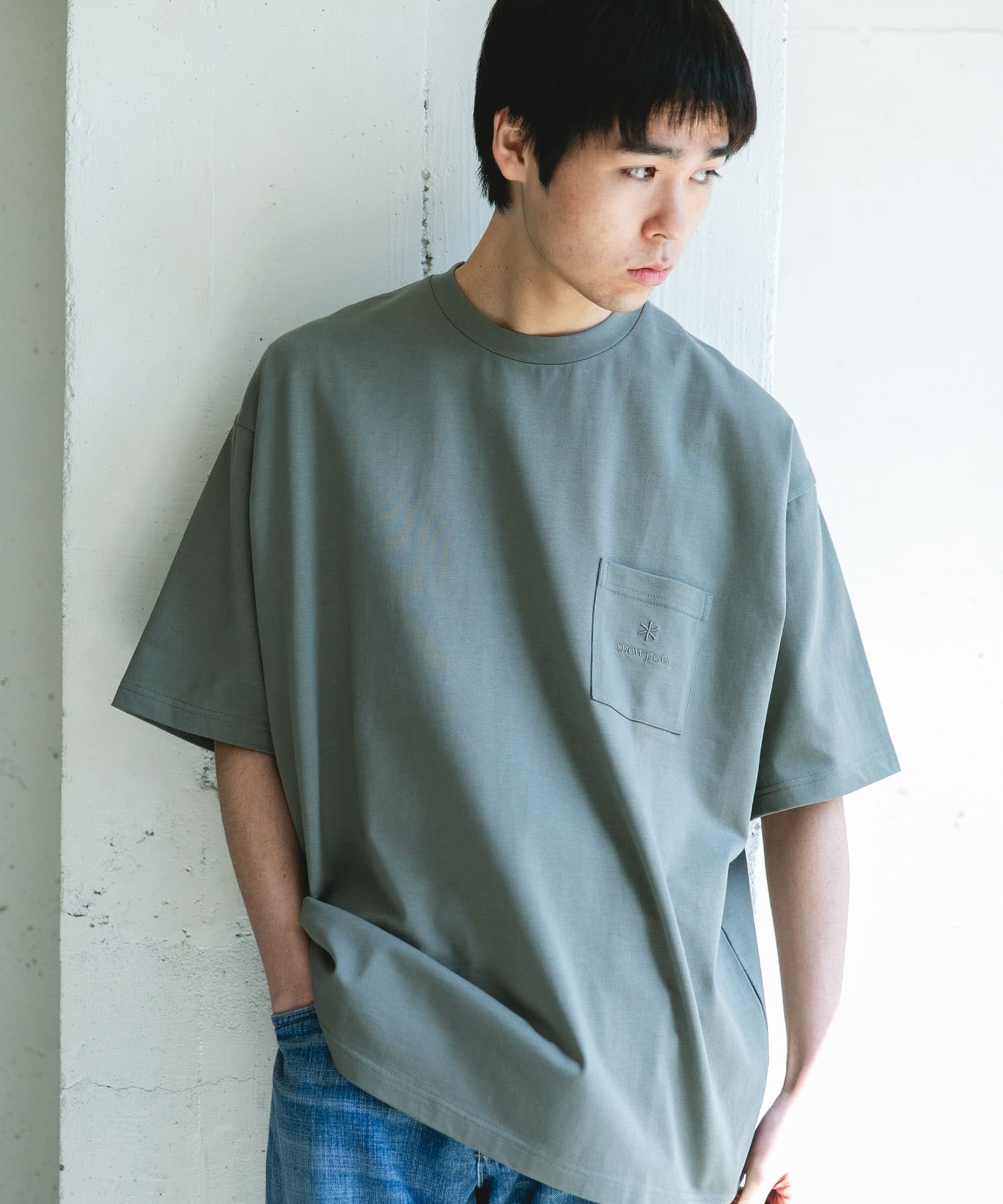 Snow Peak Apparel×DOORS　POCKET LOGO SHORT-SLEEVE T-SHIRTS / 口袋刺繡短袖T恤