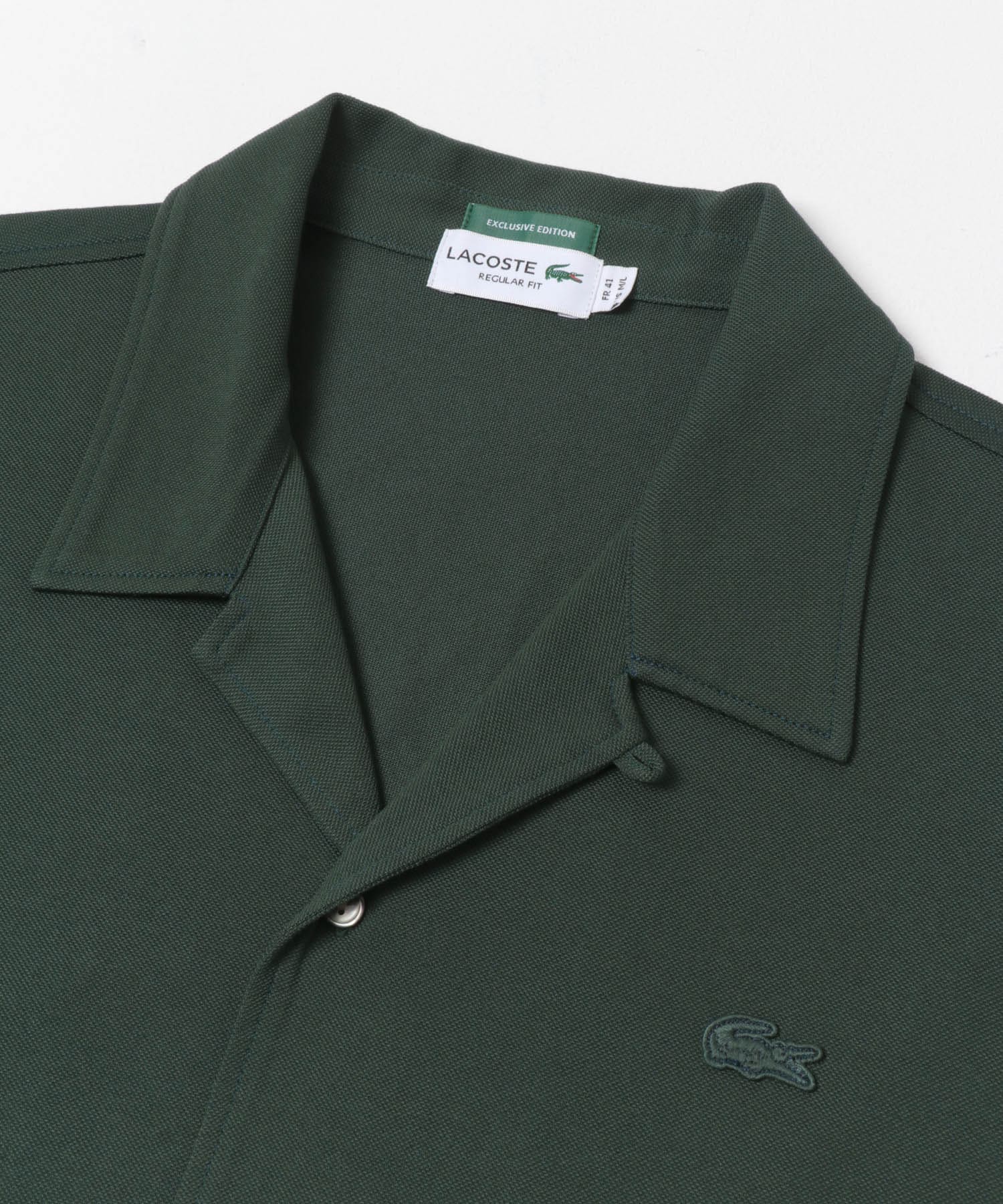 LACOSTE×URBAN RESEARCH　FUNCTIONAL PIQUE OP SHIRTS / 機能珠地開領襯衫