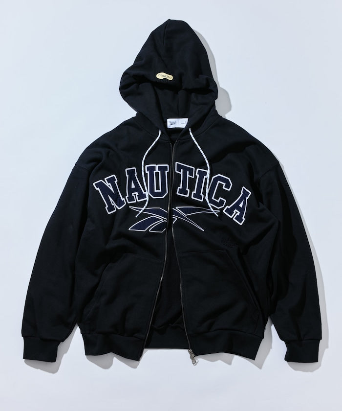 NAUTICA X REEBOK / 弧形標誌 重磅 連帽拉鍊外套