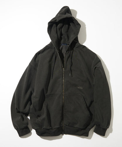 NAUTICA / 刷舊 雙向拉鍊帽衫