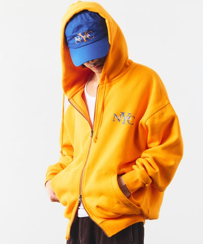 NAUTICA / NYC印花刺繡連帽拉鍊外套