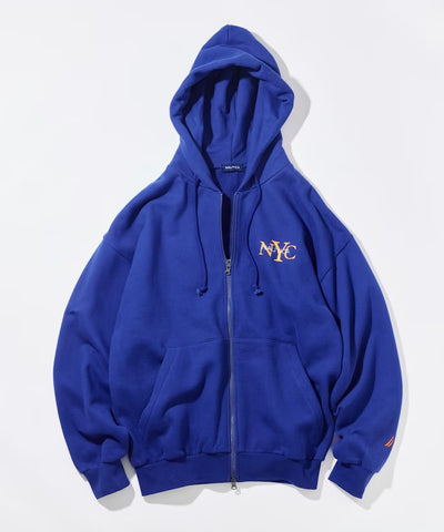 NAUTICA / NYC印花刺繡連帽拉鍊外套