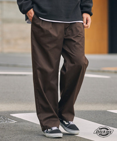 DICKIES / 別注 TC 斜紋 雙摺 直筒長褲