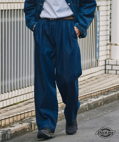DICKIES / 別注 TC 斜紋 雙摺 直筒長褲