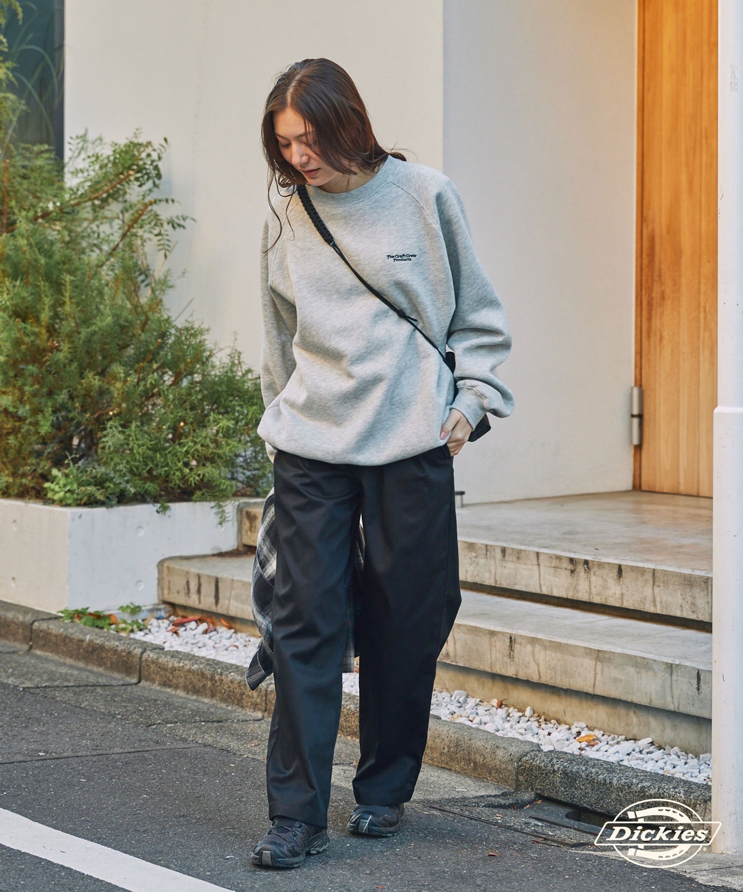 DICKIES / 別注 TC 斜紋 雙摺 直筒長褲