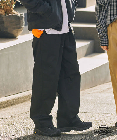 DICKIES / 別注 TC 斜紋 雙摺 直筒長褲