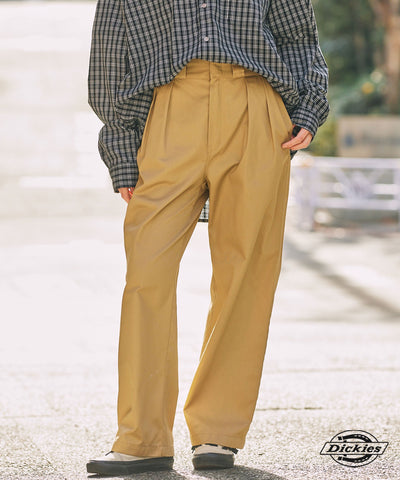 DICKIES / 別注 TC 斜紋 雙摺 直筒長褲