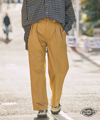 DICKIES / 別注 TC 斜紋 雙摺 直筒長褲