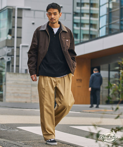 DICKIES / 別注 TC 斜紋 雙摺 直筒長褲