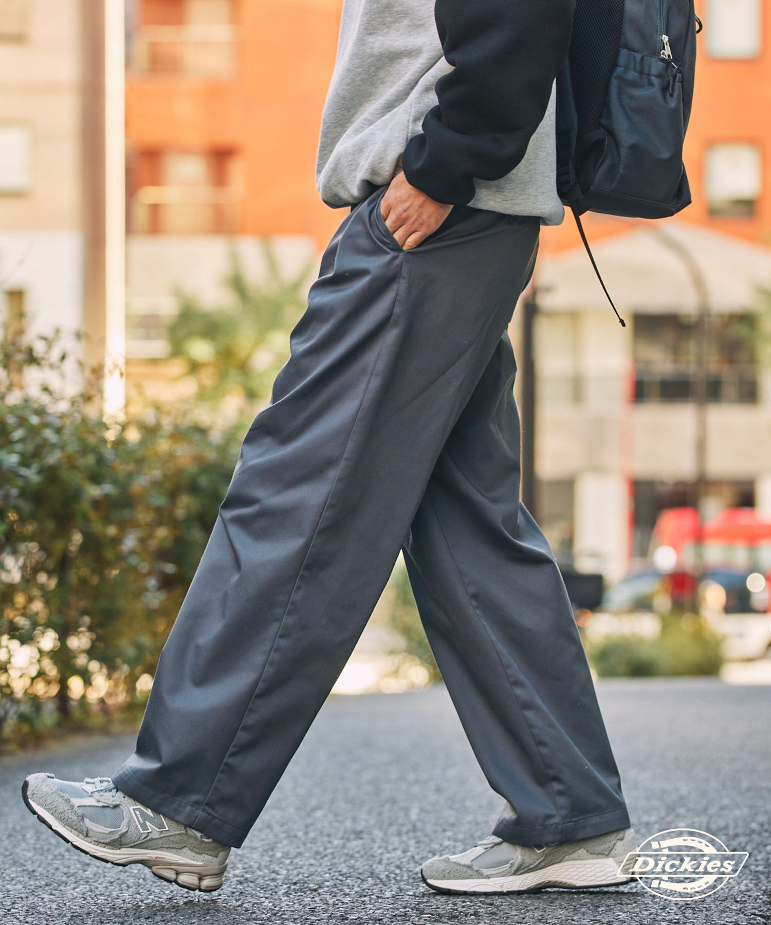 DICKIES / 別注 TC 斜紋 雙摺 直筒長褲