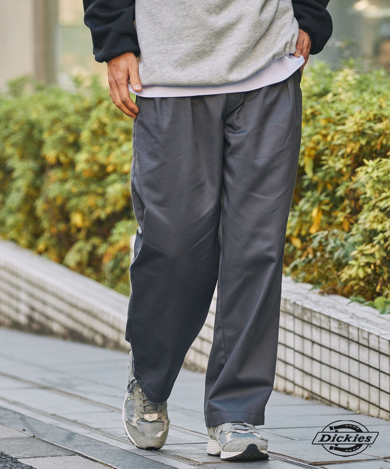 DICKIES / 別注 TC 斜紋 雙摺 直筒長褲