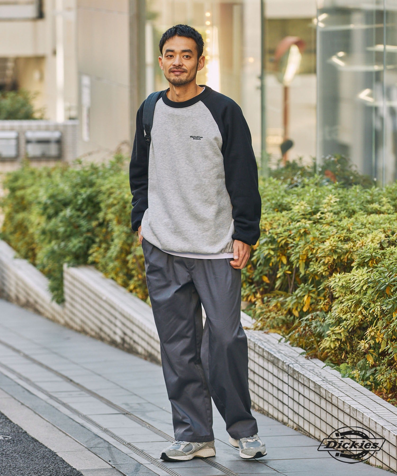 DICKIES / 別注 TC 斜紋 雙摺 直筒長褲