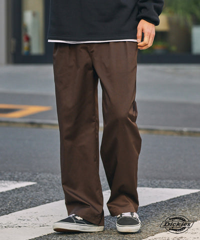 DICKIES / 別注 TC 斜紋 雙摺 直筒長褲
