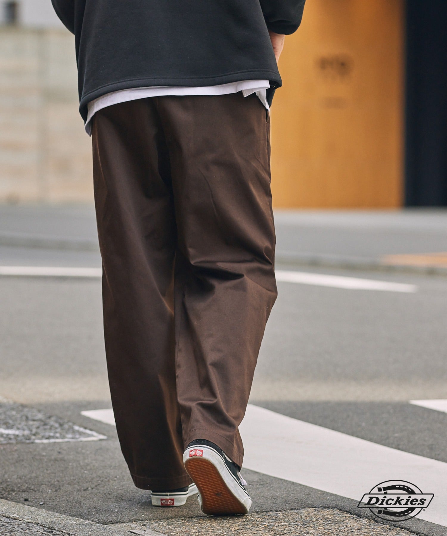 DICKIES / 別注 TC 斜紋 雙摺 直筒長褲